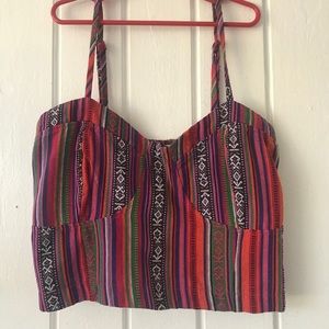 Boho Crop Tank Top